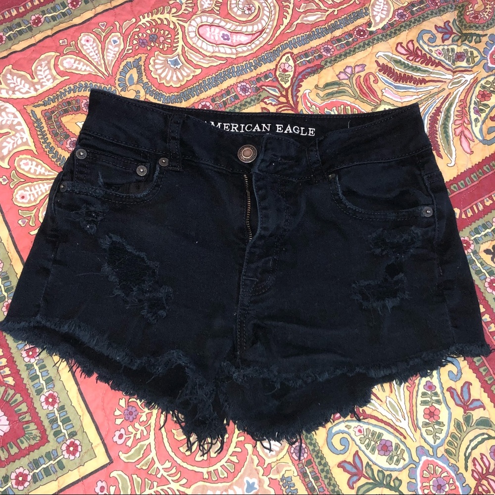 !! AMERICAN EAGLE !! HIGH-WASTED SHORTS !!